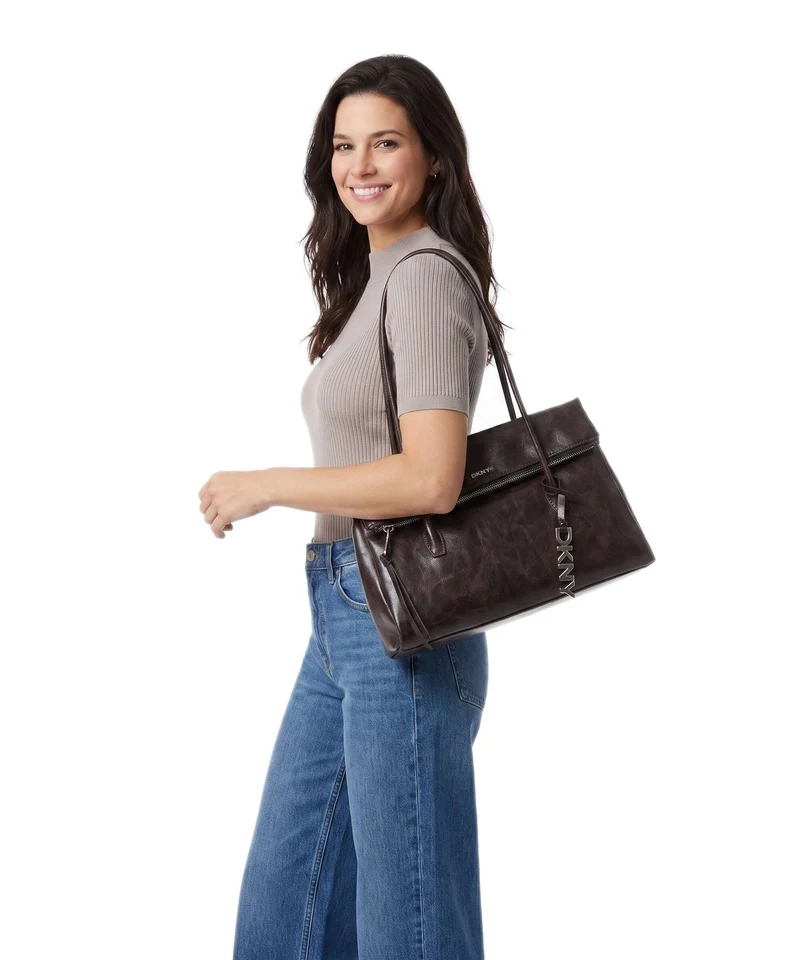 DKNY Rivington Large Schultertasche coffee bean