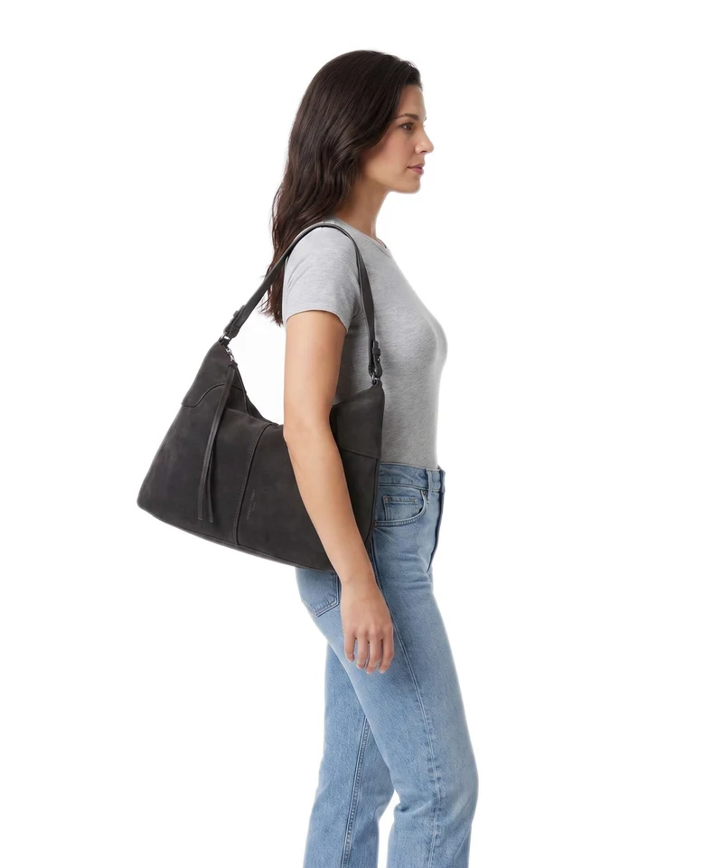 Liebeskind Mila Hydro Suede Beuteltasche deep soil
