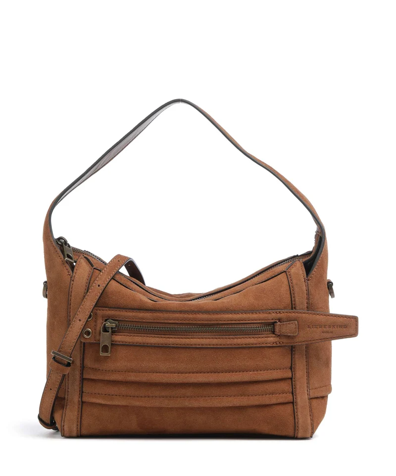 Liebeskind Delia Suede S Schultertasche brown