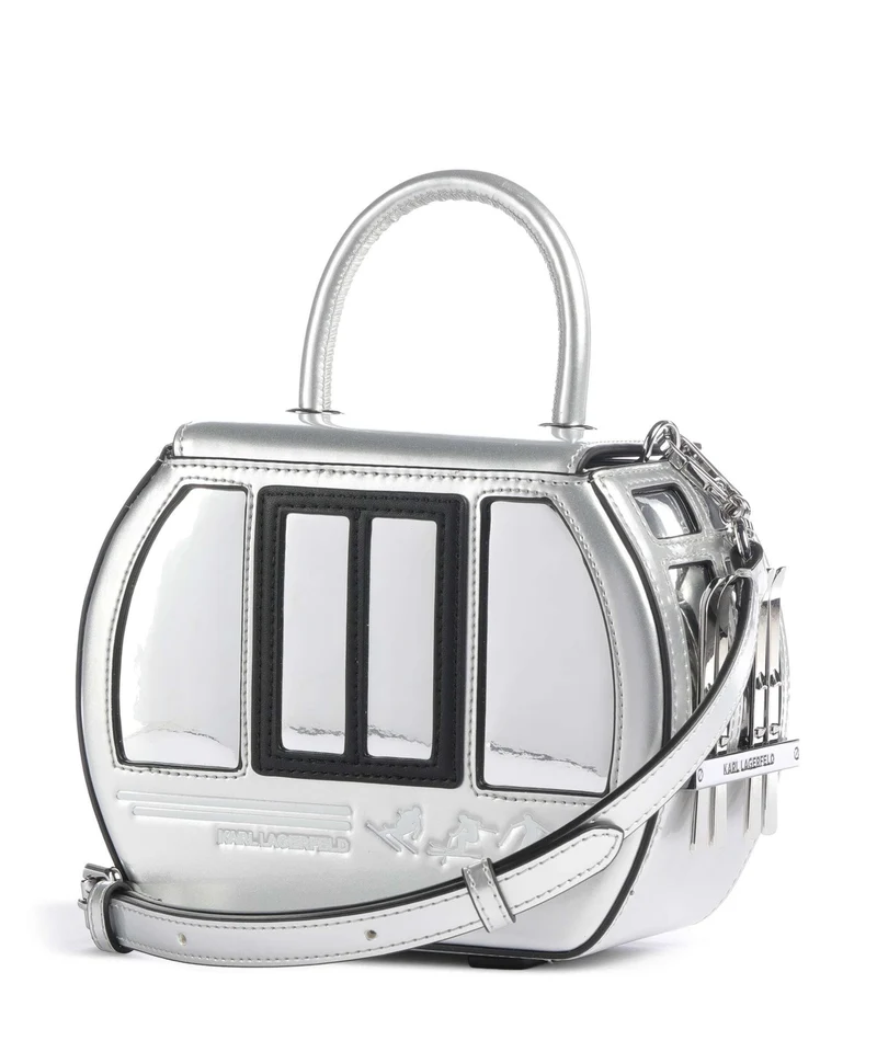 Karl Lagerfeld Ikon Umhängetasche silver
