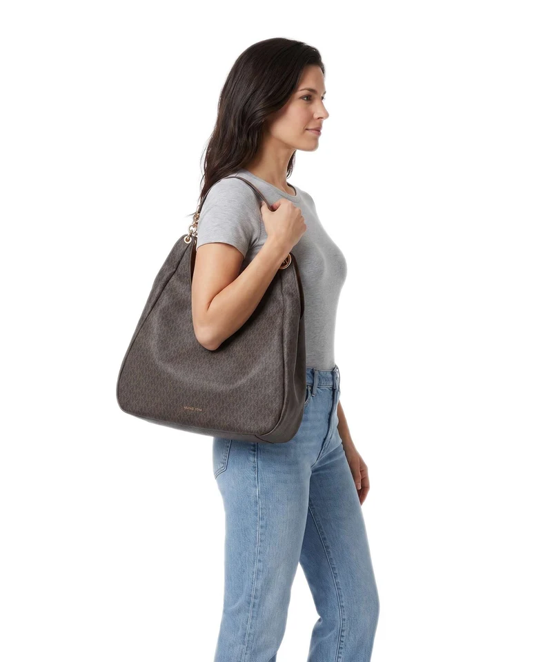Michael Kors Ellie Large Beuteltasche brown/acorn