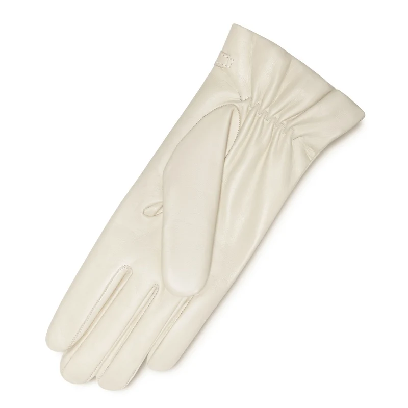 Isabel Bernard Honoré Marcelia Cream Ziegenfell Leder Handschuhe IB67001-372-7