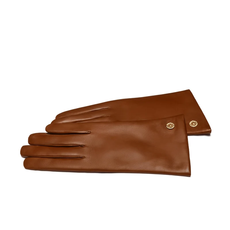 Isabel Bernard Honoré Eleanor Cognac Ziegenfell Leder Handschuhe IB67000-336-7