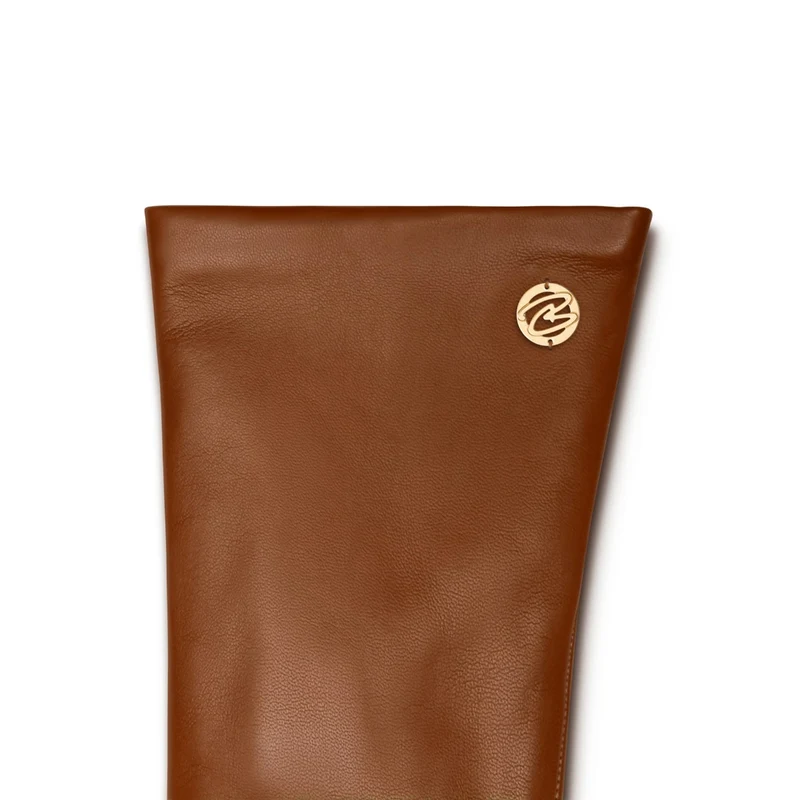 Isabel Bernard Honoré Eleanor Cognac Ziegenfell Leder Handschuhe IB67000-336-7
