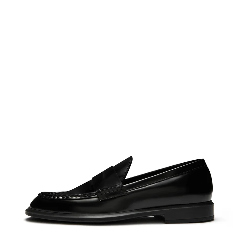 Isabel Bernard Vendôme Blandine Schwarz spazzolato Leder Loafers IB51015-601-37