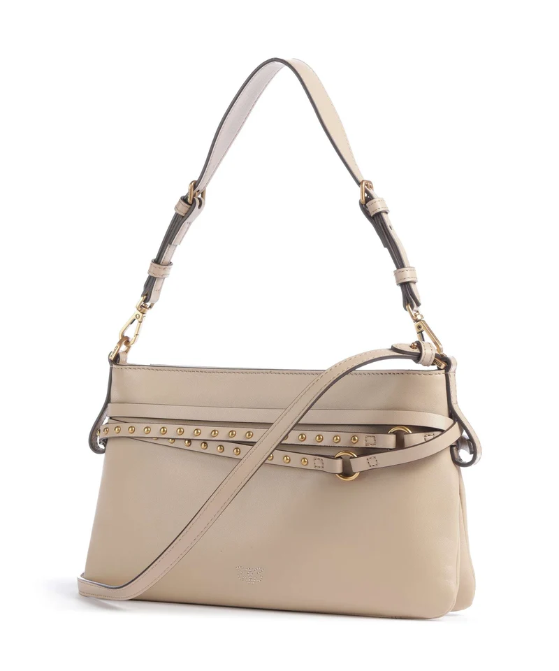Pinko Belt Mini Schultertasche beige/grigio fumo/antique gold