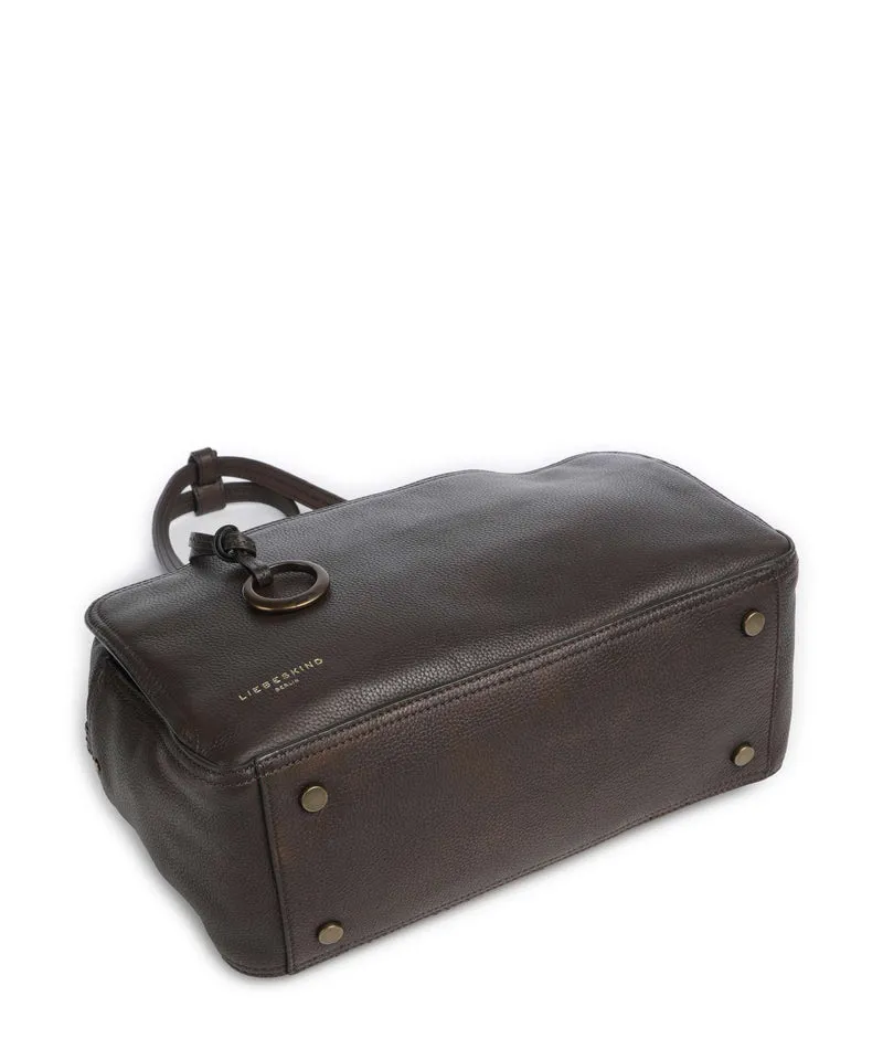 Liebeskind Clarice II Vintage Pebble M Schultertasche deep soil