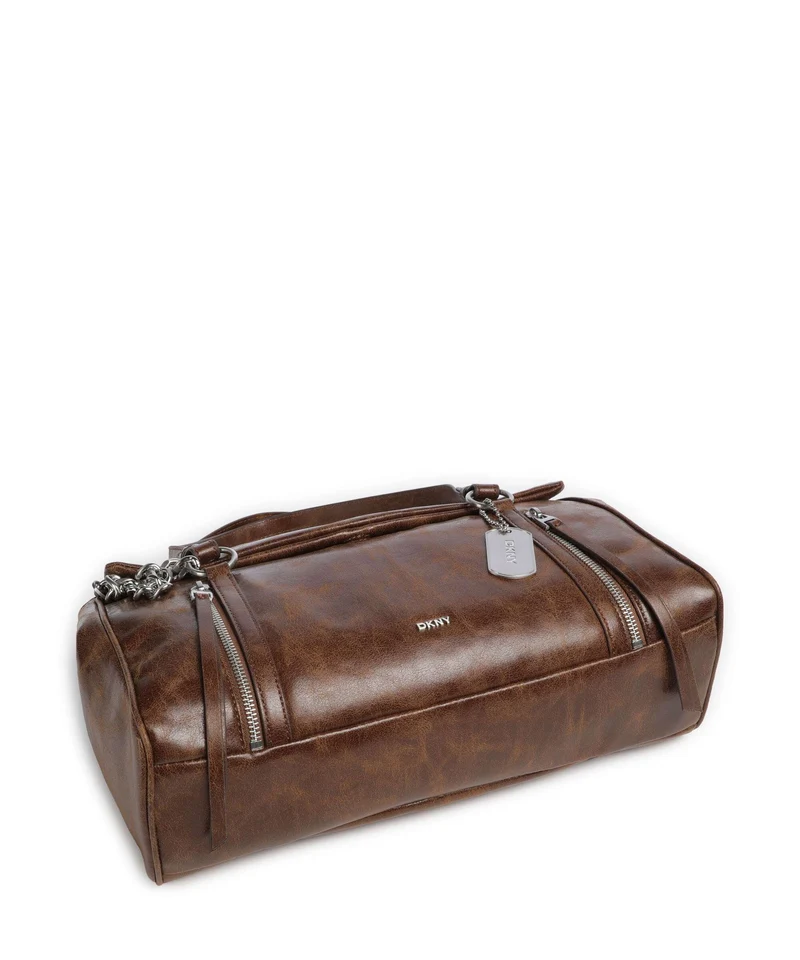 DKNY Skye Medium Schultertasche walnut