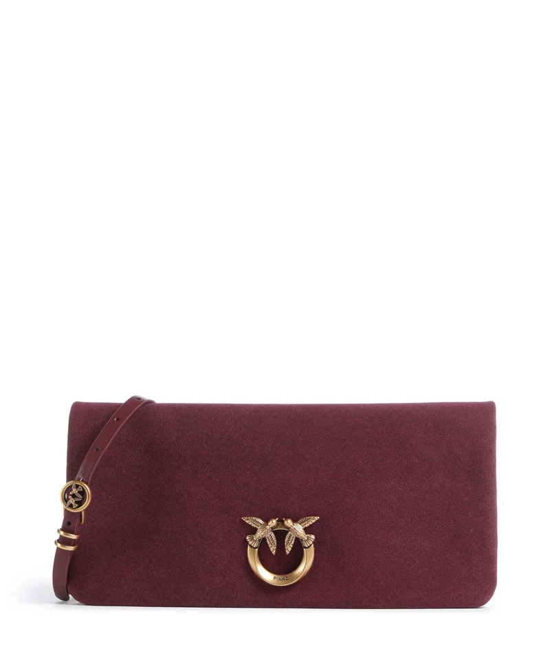 Pinko Click Soft Horizontal Classic Umhängetasche ribes intenso/antique gold