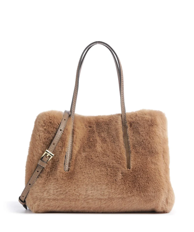Abro Fur Noelle Handtasche cappuccino