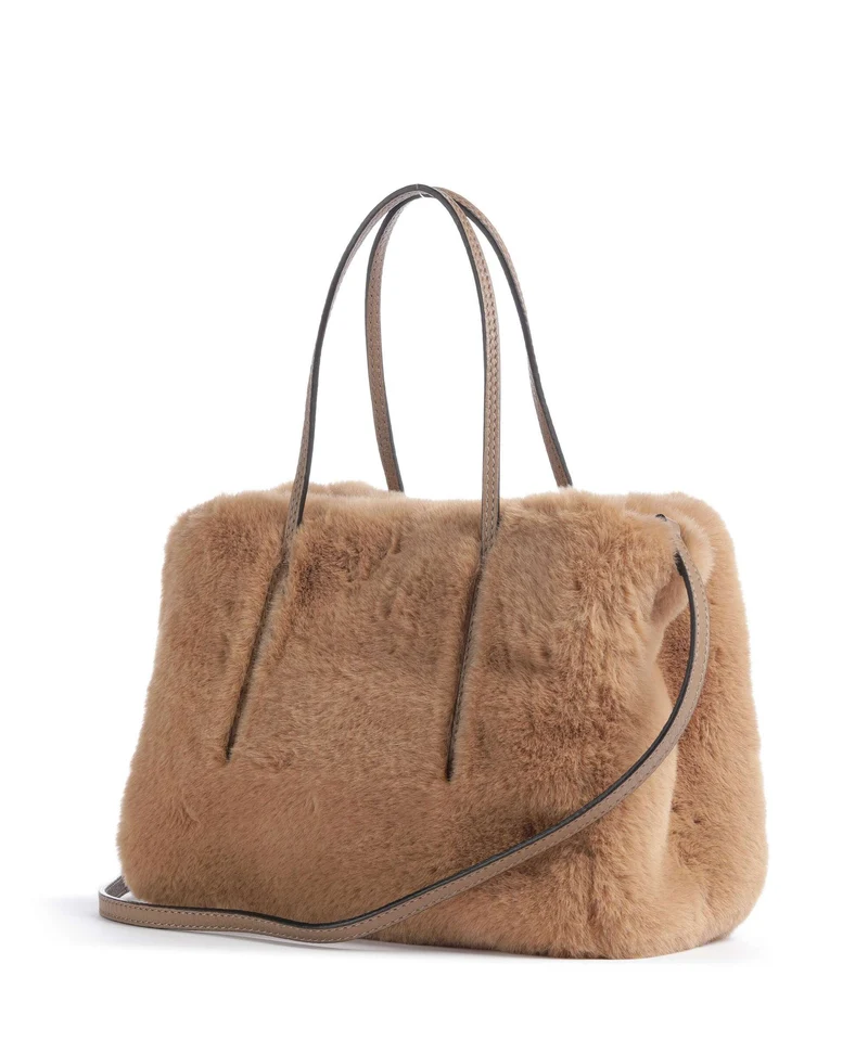Abro Fur Noelle Handtasche cappuccino