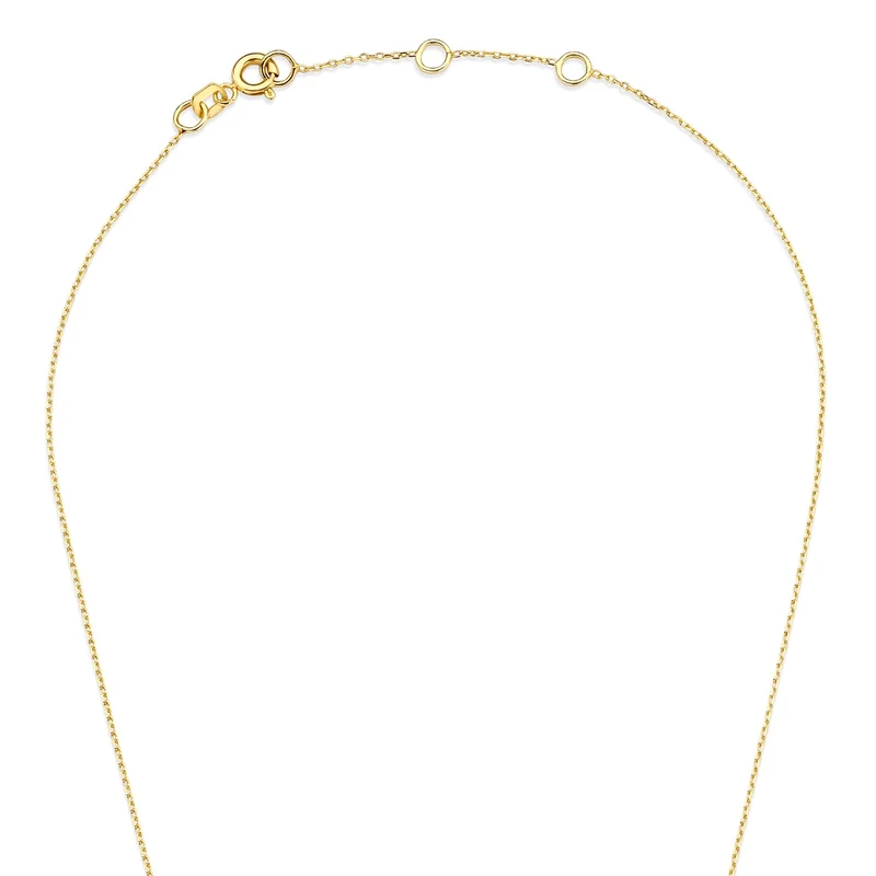 Beloro Jewels Monte Napoleone Irene 9 Karat Gold Halskette mit Zirkonia-Steinen BO340048