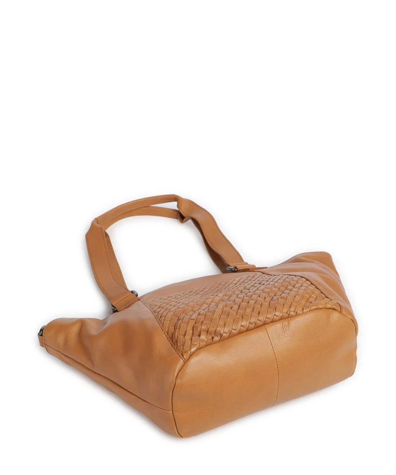 Spikes & Sparrow Woven Patty Shopper tan