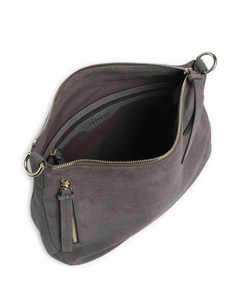 Abro Suede Juna Small Beuteltasche grey