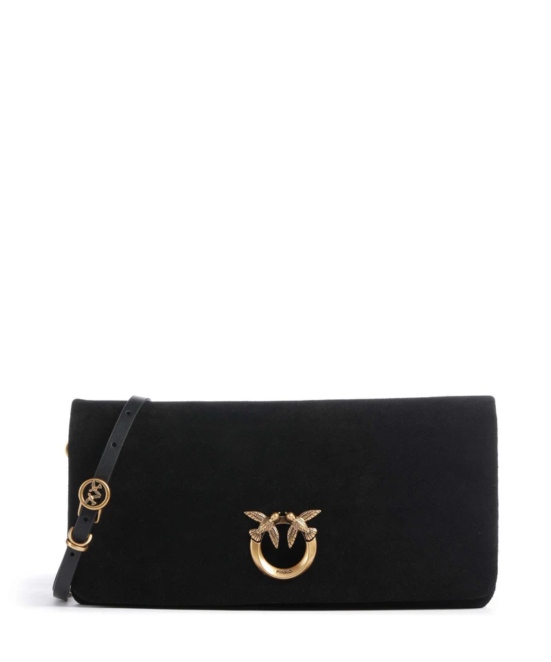 Pinko Click Soft Horizontal Classic Umhängetasche nero/antique gold