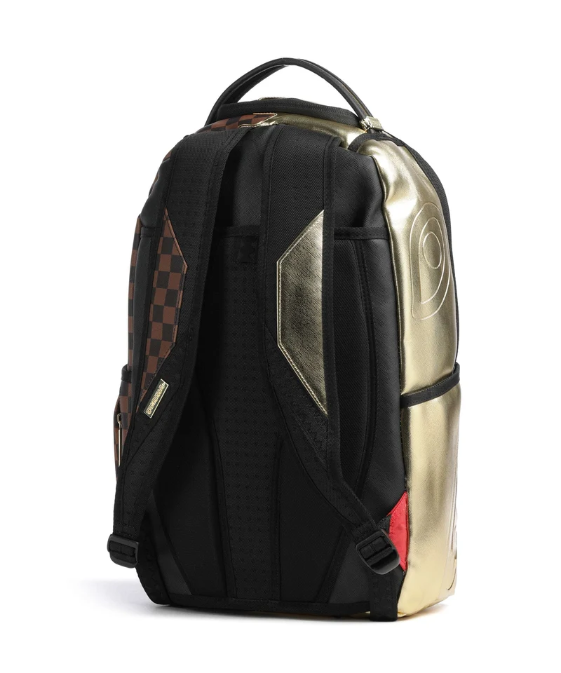 Sprayground Sharks In Paris Gold Drip Rucksack black/gold