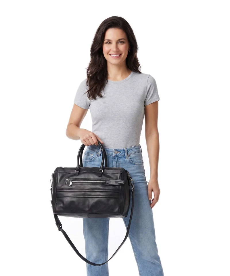 Liebeskind Delia Cow Naturale M Handtasche black