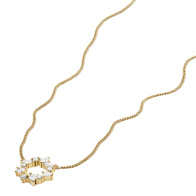 Fossil Ellis Brass Women's Necklace JA7295710