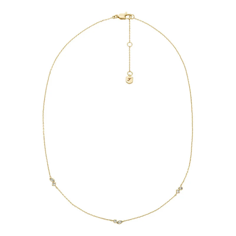 Fossil Ellis Brass Necklace JA7287710