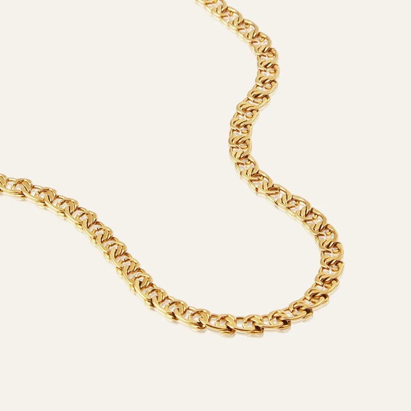 Mockberg Gold Plated Infinity Necklace MB0179
