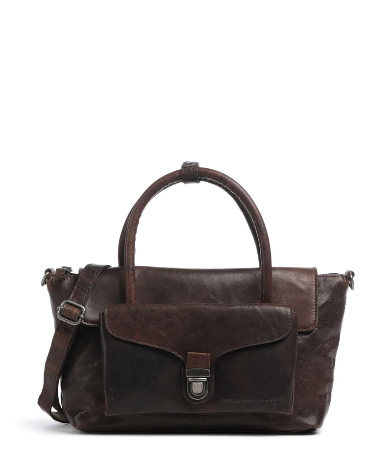 Spikes & Sparrow Bronco Hailey Handtasche dark brown