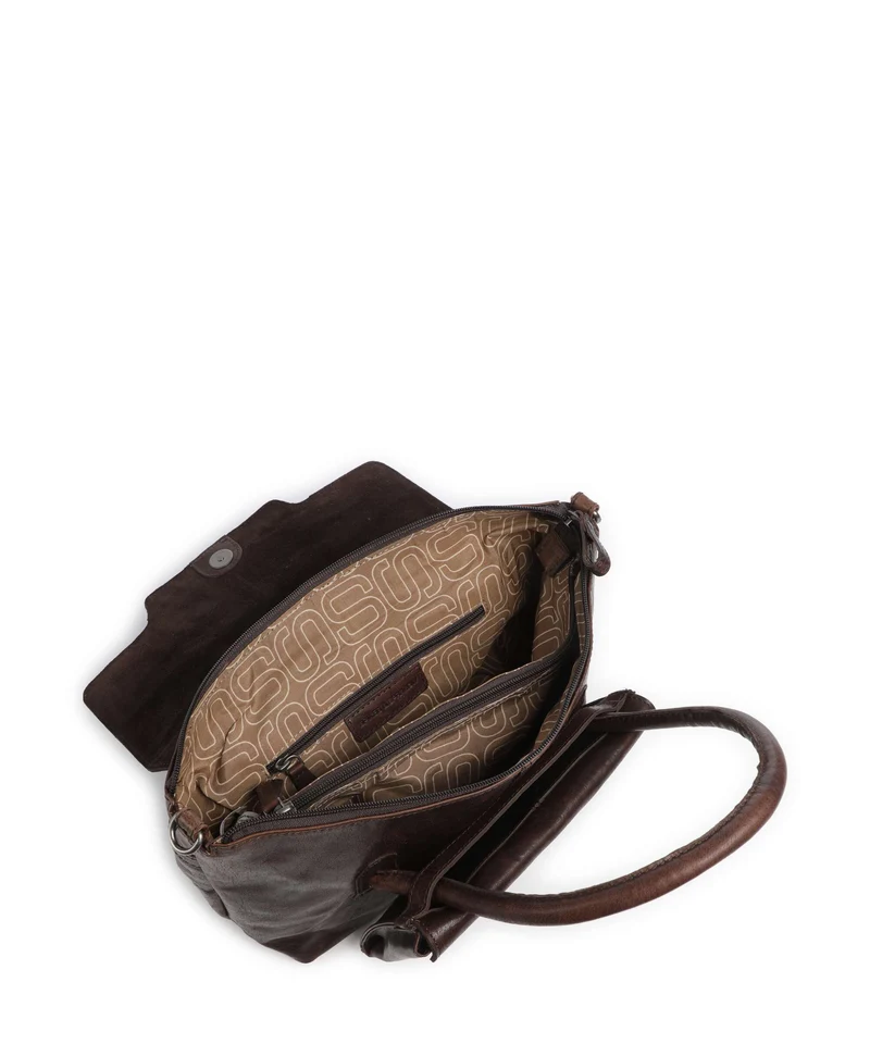 Spikes & Sparrow Bronco Hailey Handtasche dark brown
