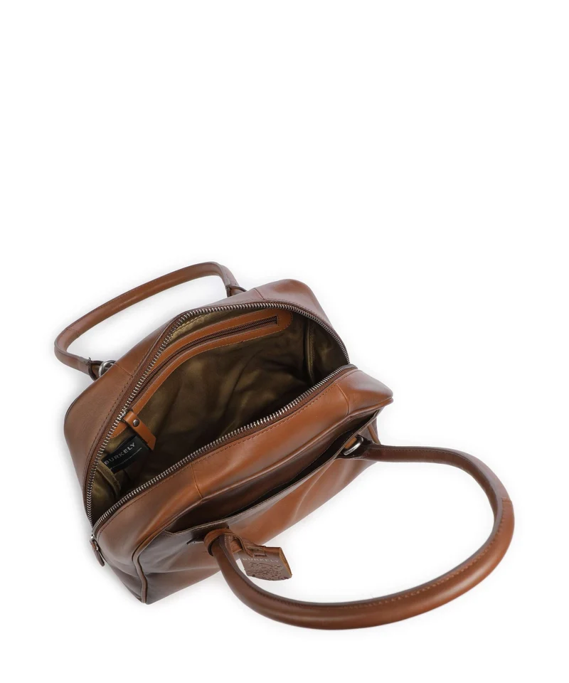 Burkely Ledger Schultertasche cognac