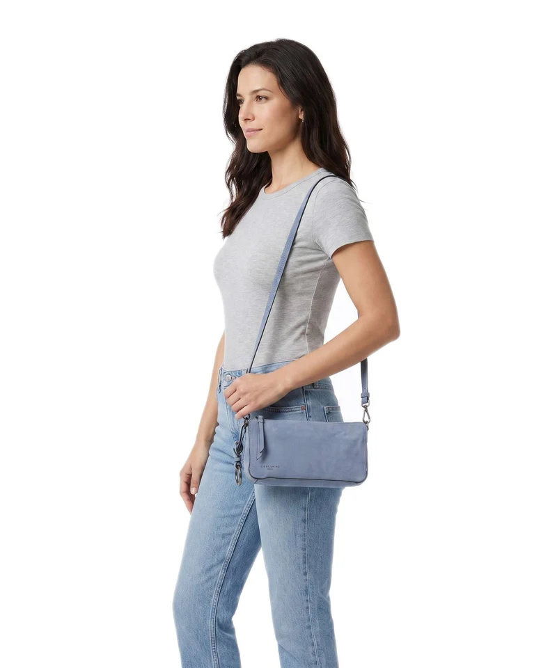 Liebeskind Clarice II Hydro Suede M Umhängetasche flower blue
