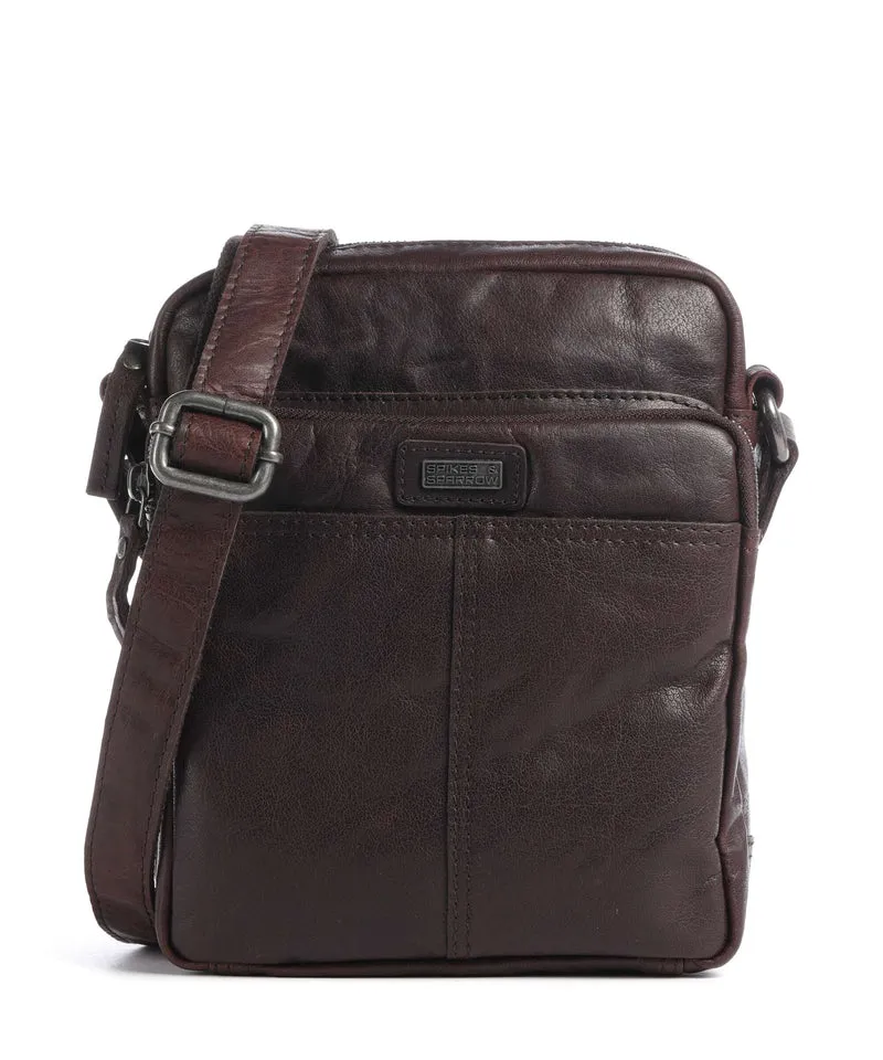 Spikes & Sparrow Bronco Vermont Umhängetasche dark brown