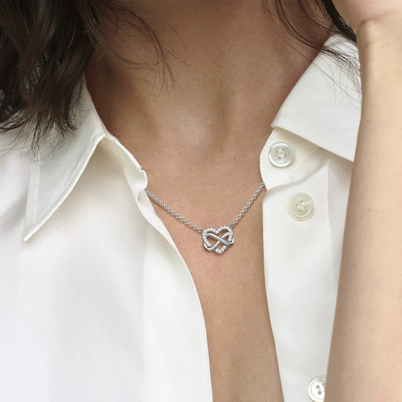 Pandora Moments damen Kette Silber 392666C01-50
