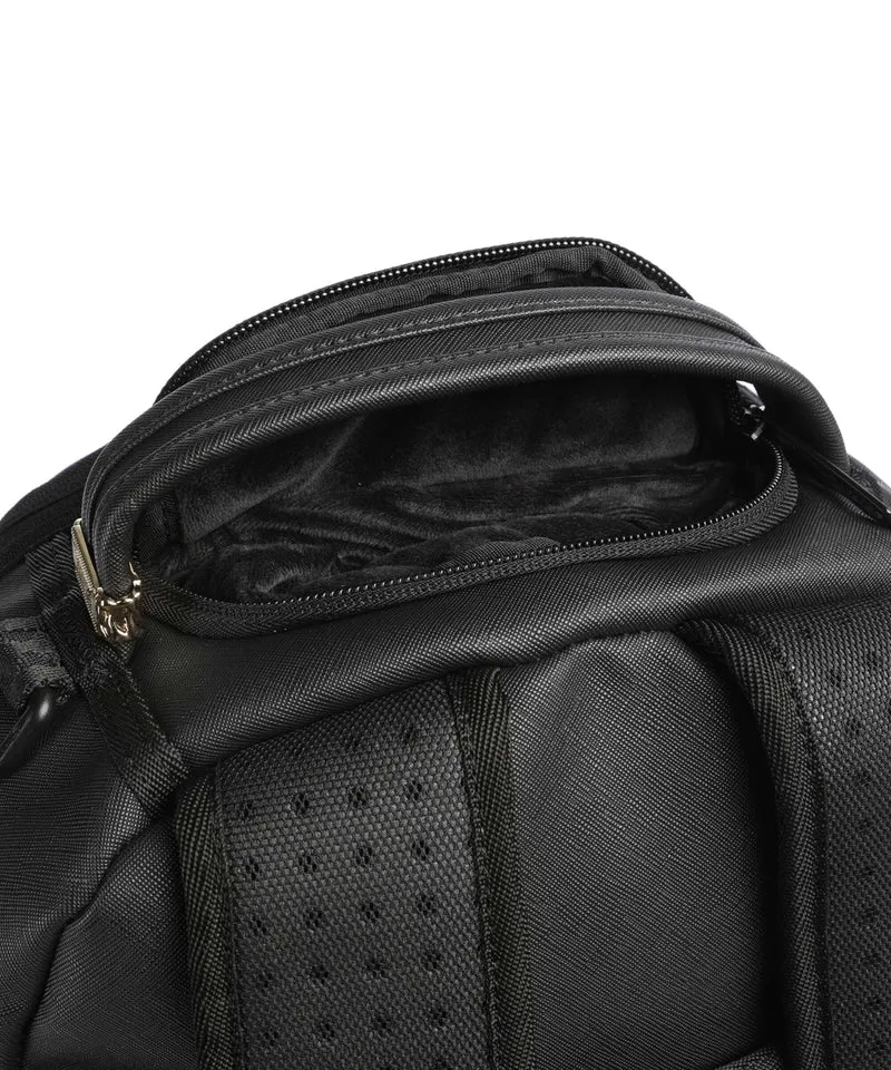 Sprayground Blacked Out Embossed Gold Tooth Rucksack black