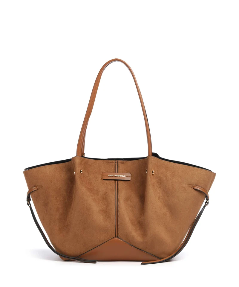 Karl Lagerfeld K/Pierced Medium Shopper dark tan