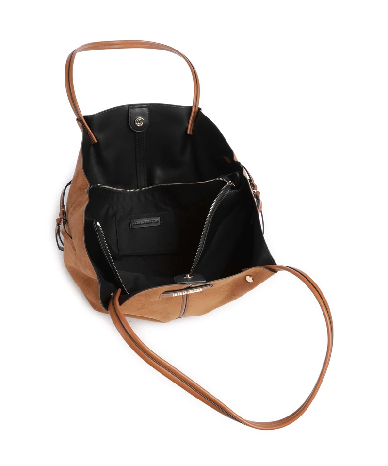 Karl Lagerfeld K/Pierced Medium Shopper dark tan