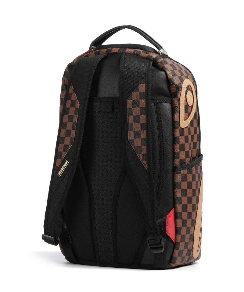 Sprayground Embossed Check Brown Rucksack multicolour