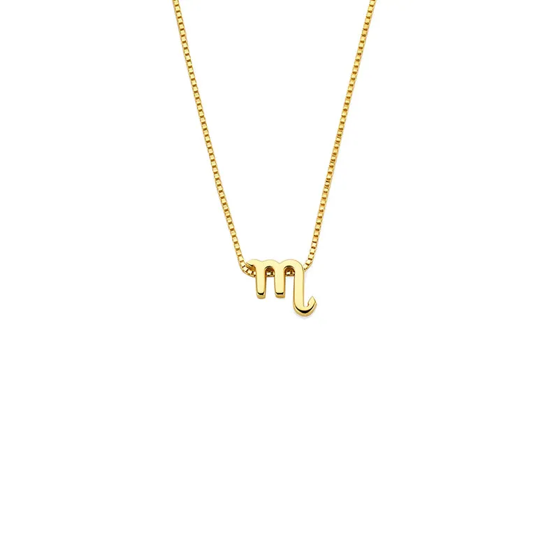 Isabel Bernard Étoiles d’Or Scorpio 14 Carat Gold Venetian Necklace With Horoscope IB340185