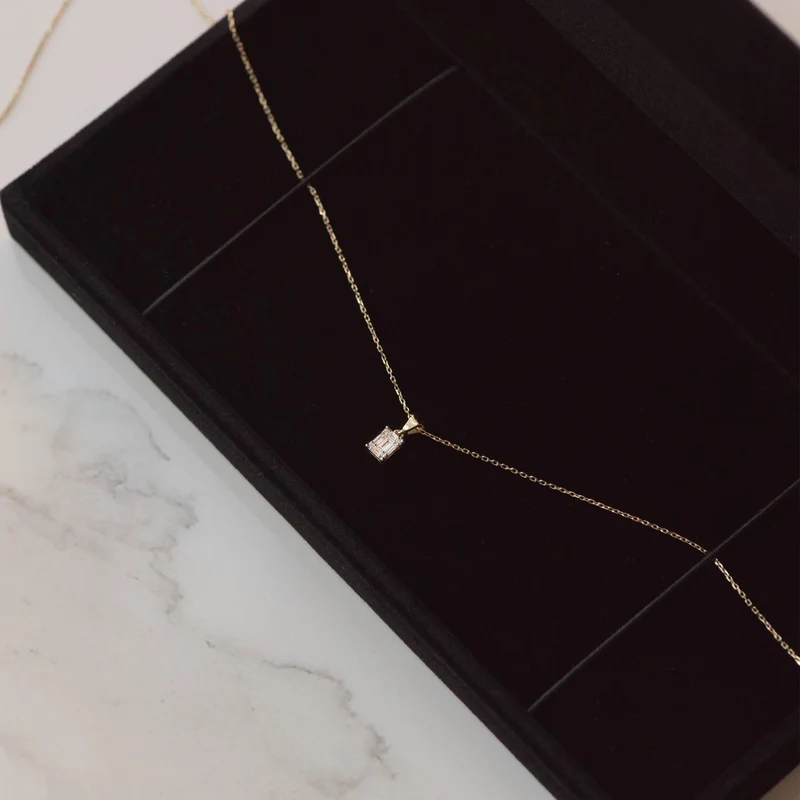 Isabel Bernard De la Paix Maxime 14 Karat | Gold Halskette | Diamant 0.11 Karat | IBD350017