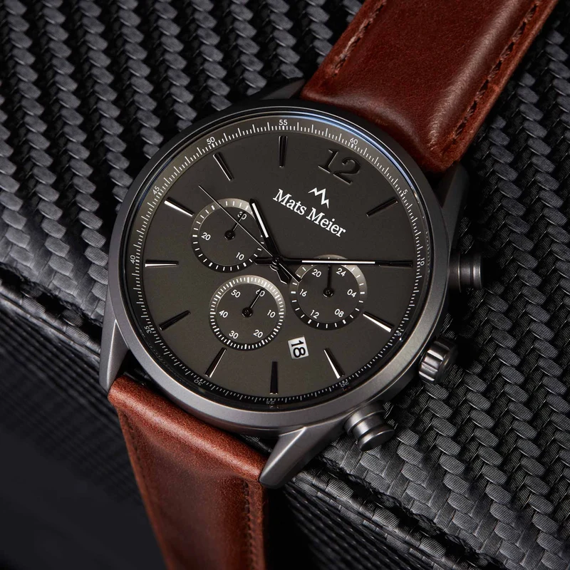 Mats Meier Grand Cornier herren Uhr Braun MM00104