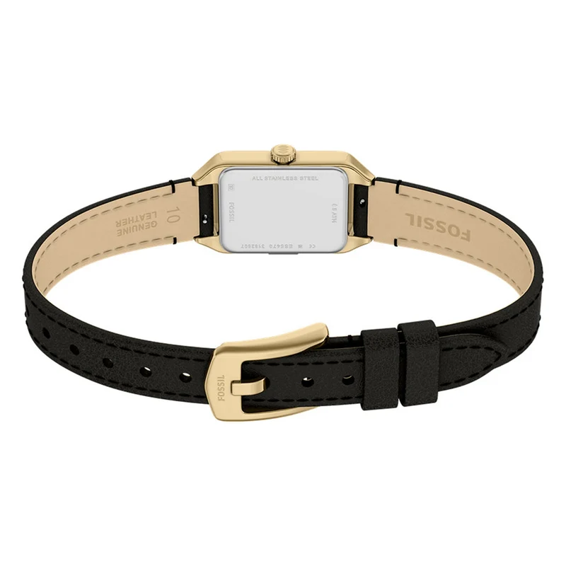 Fossil Raquel Mini Rectangular White Dial Watch ES5470