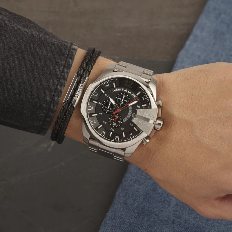 Diesel Mega Chief herren Uhr Silber DZ4308