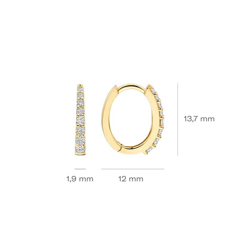Blush 14 karat gold Earrings 7341YZI