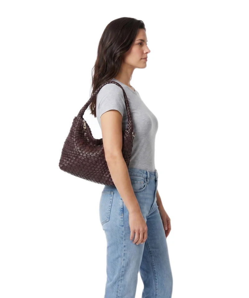 Dune London Deliberate M Bucket Handtasche burgundy