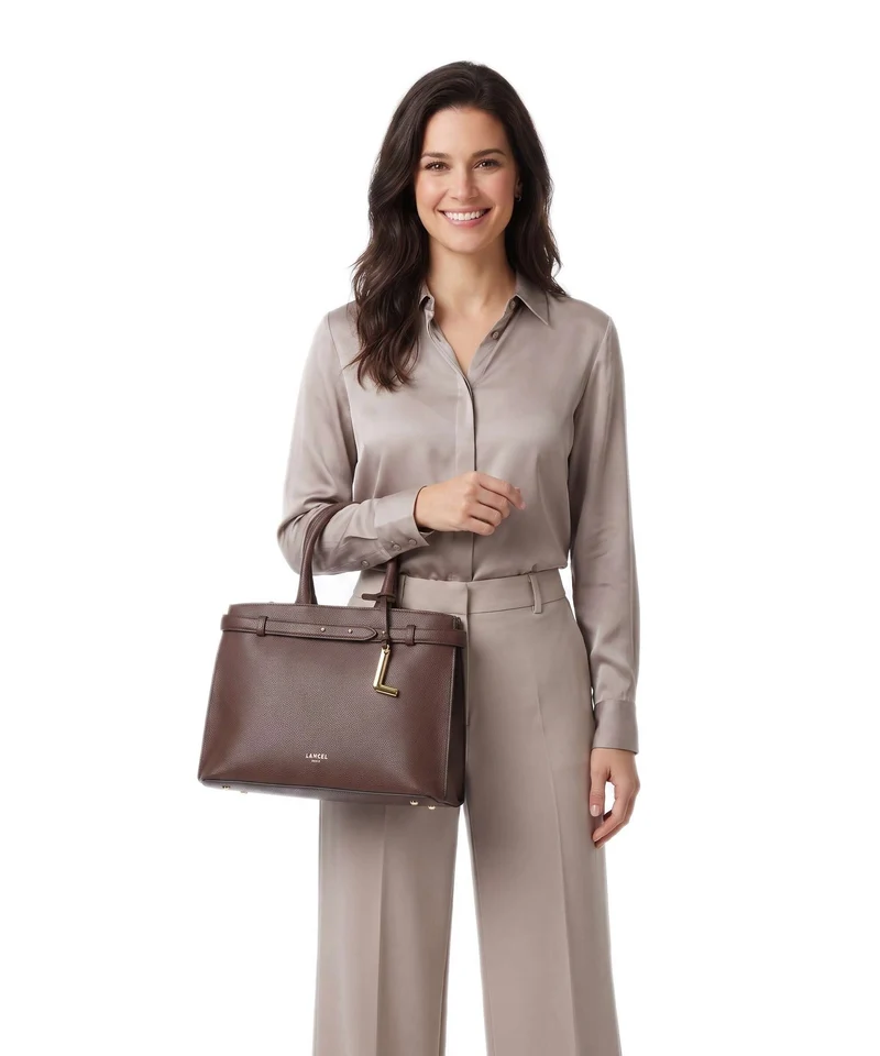 Lancel Faubourg M Handtasche coconut