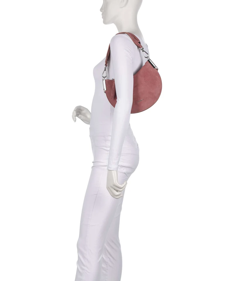 Coccinelle Sunup Suede Schultertasche winter rose