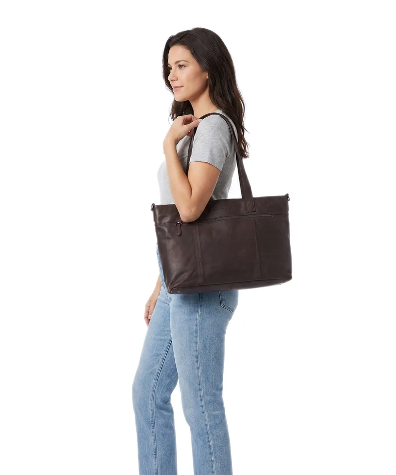 The Chesterfield Brand Wax Pull Up Cow Osira Shopper brown