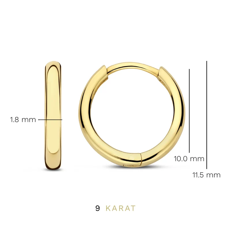 Beloro Jewels La Rinascente damen Creolen 375 Gold BO360064