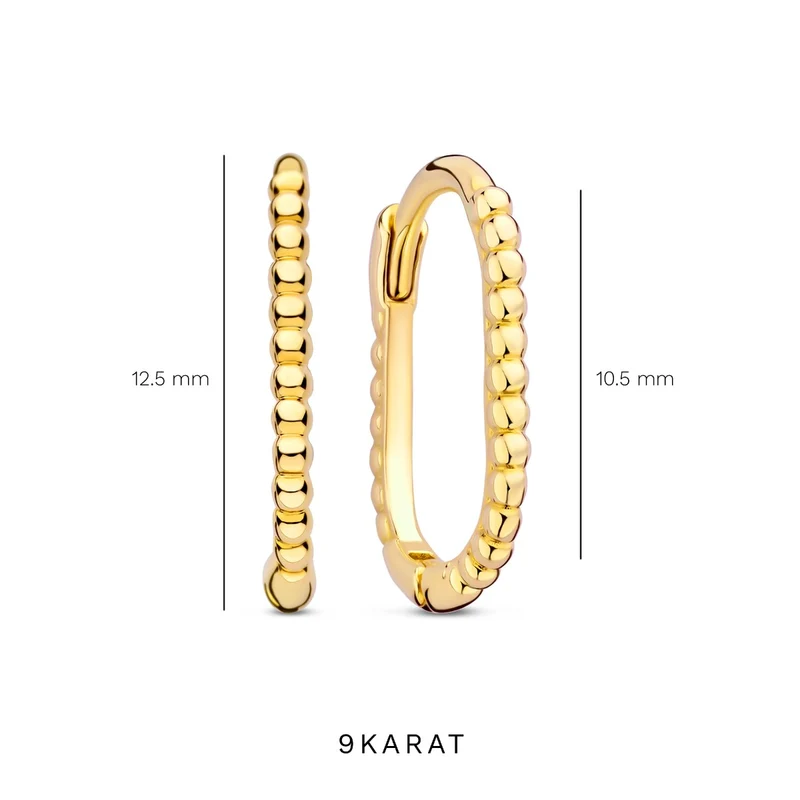 Beloro Jewels La Rinascente Elena 9 karat gold hoop earrings (10.5 mm) BO360070