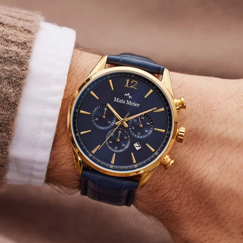 Mats Meier Grand Cornier herren Uhr Blau MM00123
