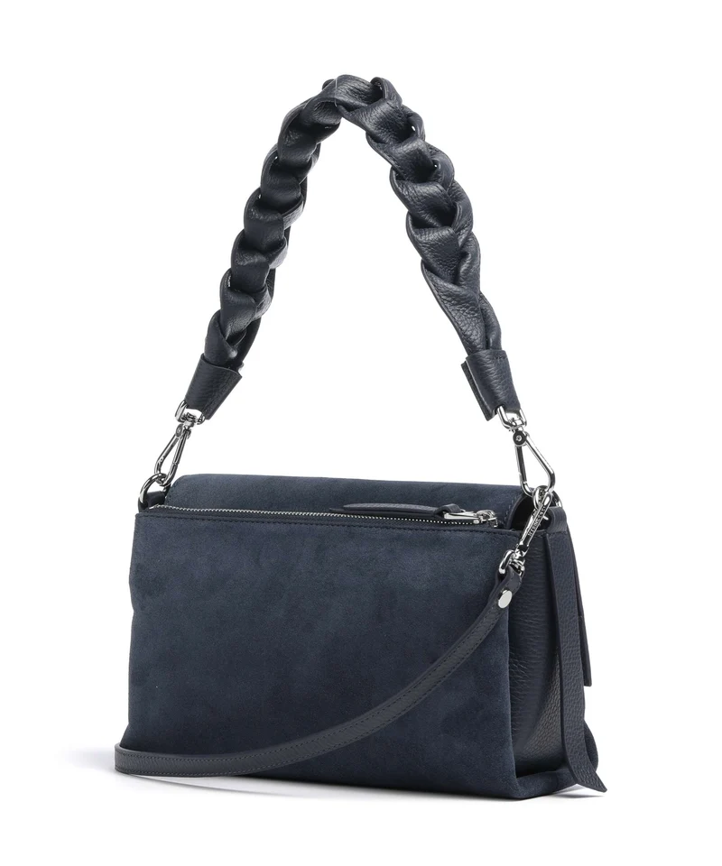 Coccinelle Boheme Suede Schultertasche midnight blue