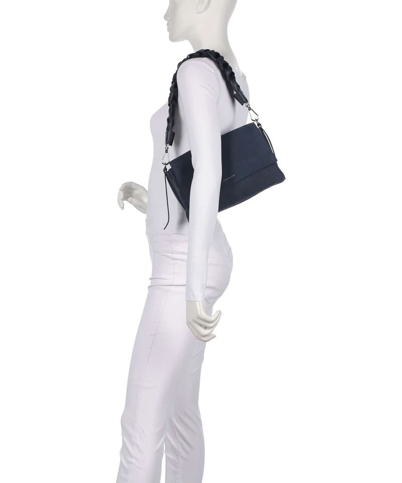 Coccinelle Boheme Suede Schultertasche midnight blue