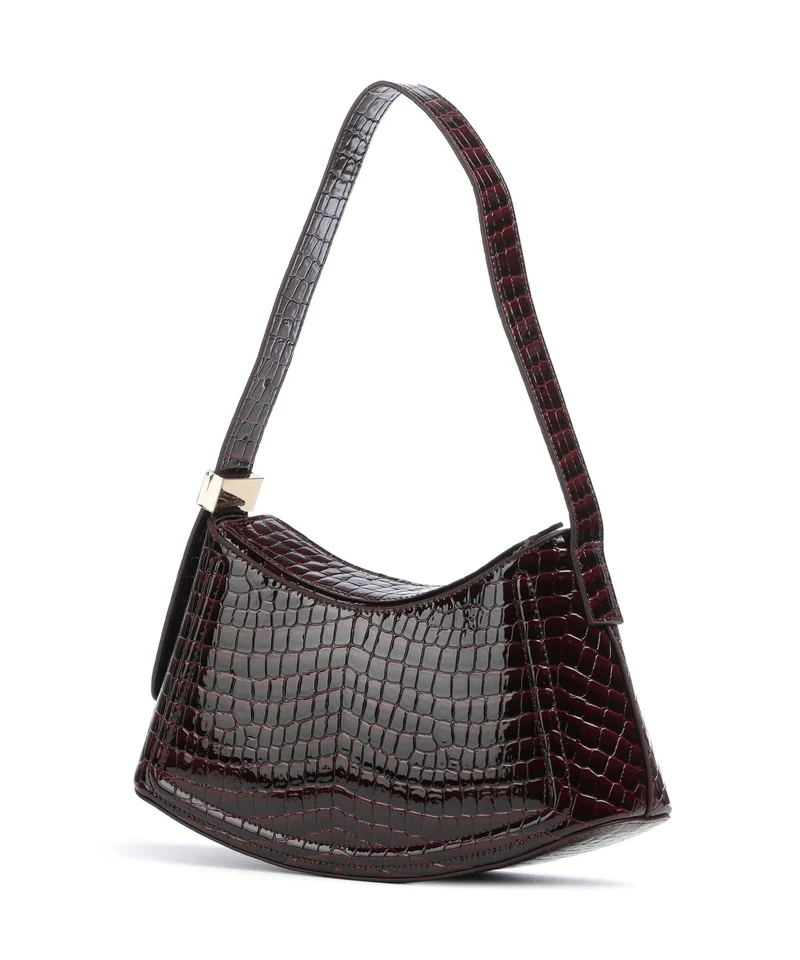 Dune London Dependent Schultertasche burgundy croc